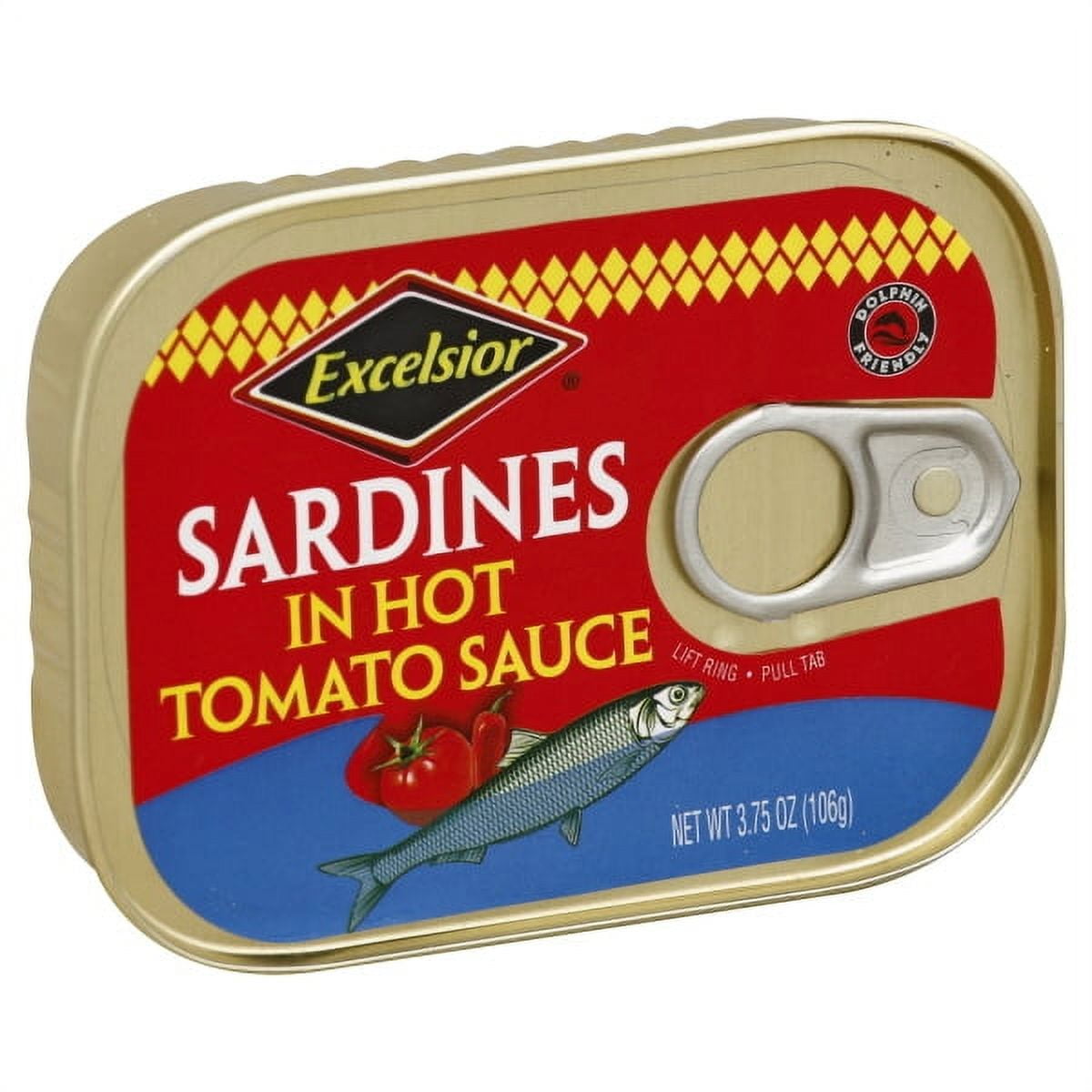 Excelsior Sardines in Hot Tomato Sauce, 3.75 oz