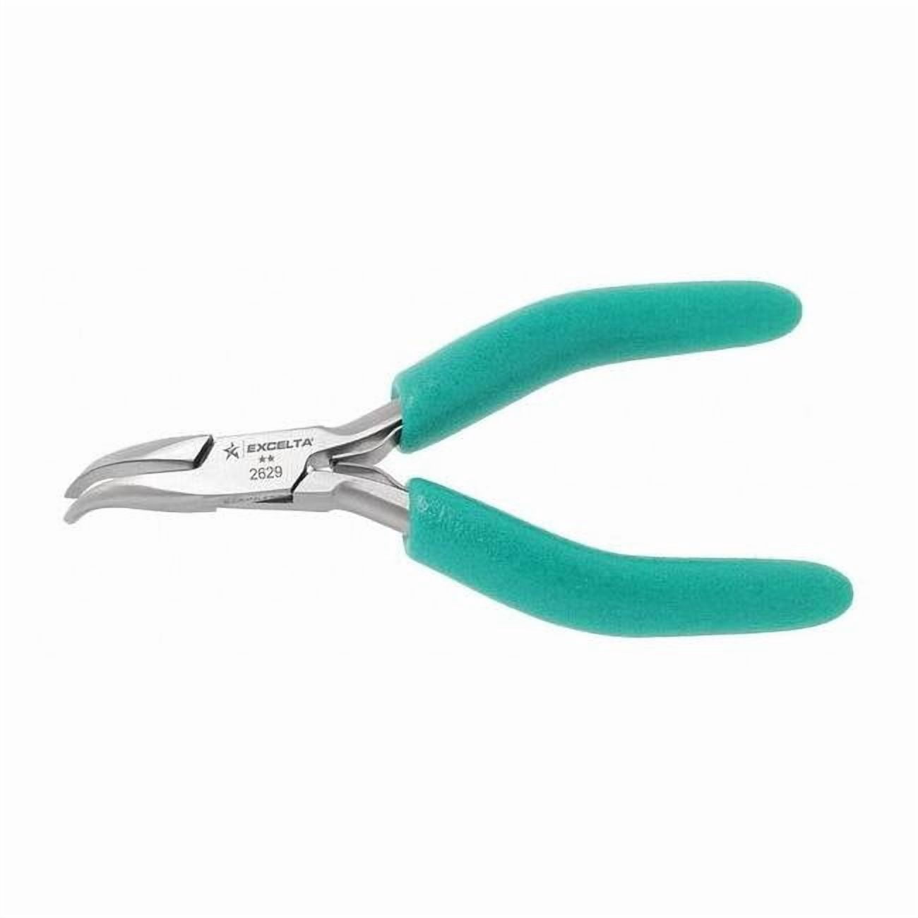 4 3/4 in TealShield(TM) Bent Long Nose Plier Standard Cushioned Grip Handle 2629