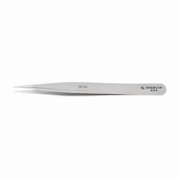 Excelta Tweezer,Strong,4-1/2 in. L,SS 00-SA
