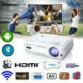 thumbnail image 1 of Excelvan BL-59 Android 6.0.1 3200 Lumens 1280*768 200 Inch Multimedia Projector Support Red&Blue 3D 1080P WiFi BT 1G+8G ATV For Home Theater Game Outdoor Movie, 1 of 10
