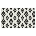 thumbnail image 1 of Exceptional Black Moroccan Area Rug - 30x17 - Highly Absorbent, Non-Slip - Geometric Trellis Design - Door Mat perfect for Entryway, Bathroom, Kitchen, 1 of 6