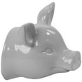 thumbnail image 1 of Exceptional Ceramic Pig Head Wall Decor Gloss White, 1 of 1