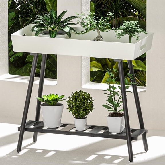 Exceptional Indoor & Outdoor Plant Stand Aluminum Flower Rack - Perfect for , Lawn, Garden - Aesthetically & Durably Crafted Plant Holder