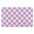 thumbnail image 1 of Exceptional Luxury Checkered Grid Bath Rug (20x32in): Experience Extra Softness and Absorbency, Microfiber Bath Carpet, Non-Slip for Bathroom Floor, 1 of 5