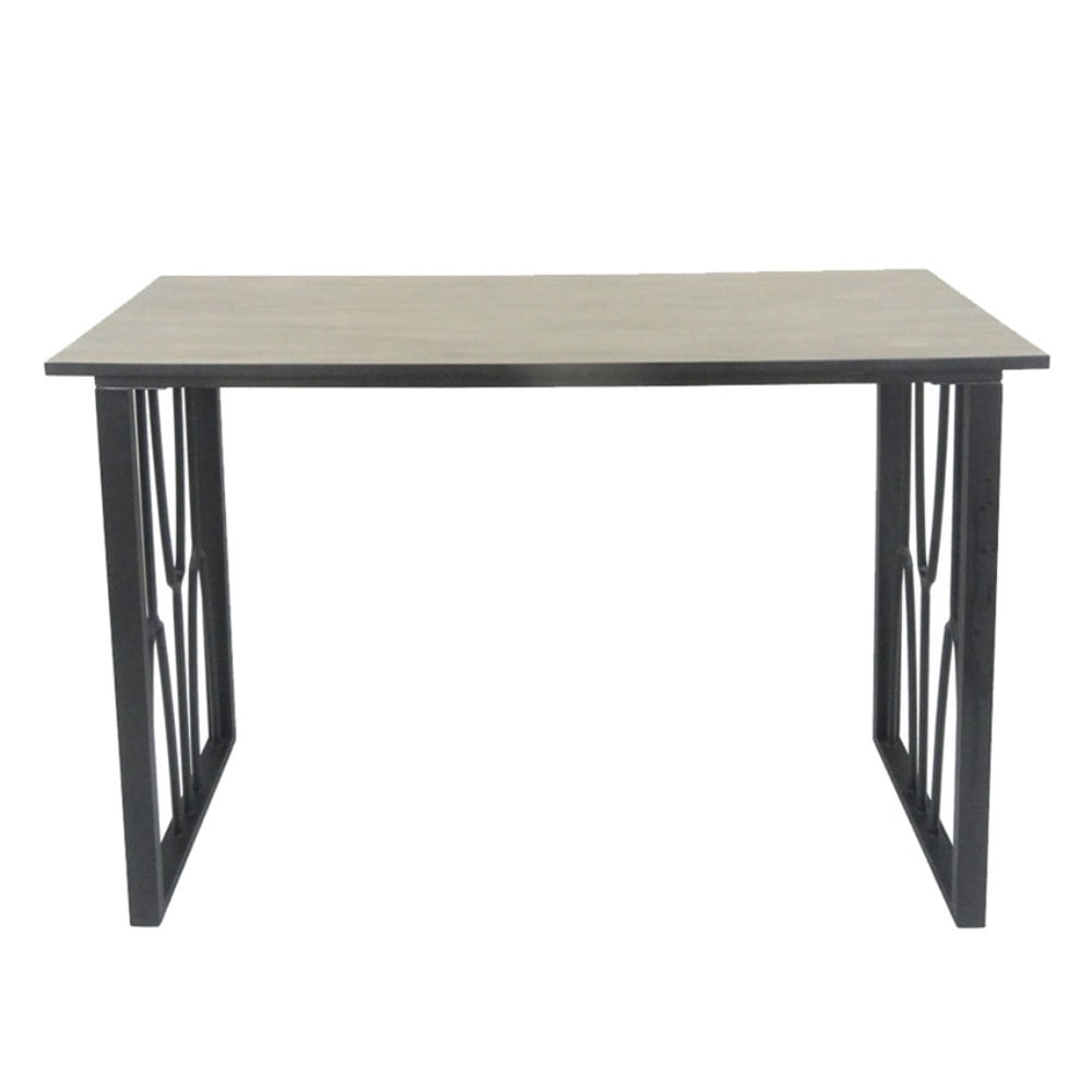 Exceptional Metal & Wood Console Accent Table, Black