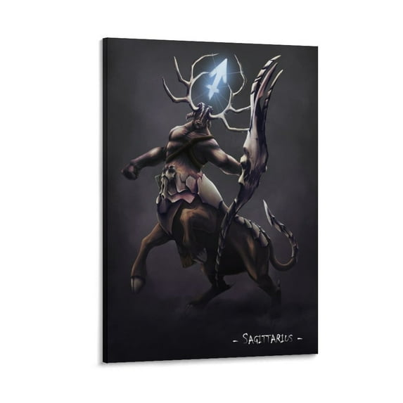 Exceptional Zodiac Signs Poster Sagittarius Room Aesthetic Poster Print Art Wall Painting Canvas Posters Gifts Modern Bedroom Decor 08x12inch(20x30cm)