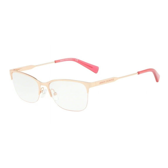 Exchange Armani 0AX1023 Optical Rectangle Womens Eyeglasses - Size 53 (Matte Rose Gold)