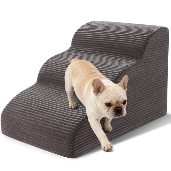 Excibubblebearbb 3-Tiers Dog Stairs & Ramp Suitable for Beds and Sofas, Pet Stairs of Height Suitable for Small Dogs and Cats