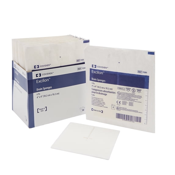 Excilon 6-Ply Drain Sponge Sterile 4 x 4" 300 Pack(s), 2 per Pack
