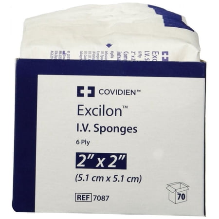 Excilon Sterile IV Sponge ''2 x 2 , 70 Count'' 10 Pack
