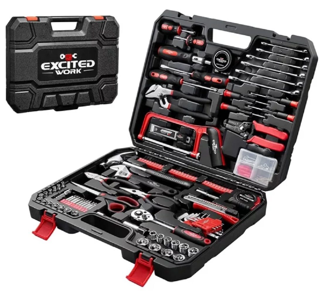 Hyper Tough 215 Piece SAE/mm Multi Tool Home Repair Tool Set Hyper Tough 215 Piece SAE/mm Multi Tool Home Repair Tool Set