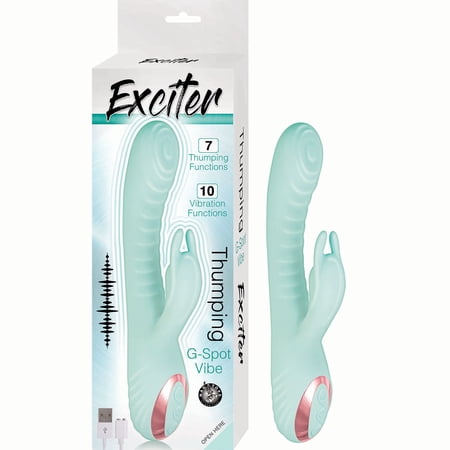 Exciter Thumping Rabbit Vibrator, Aqua