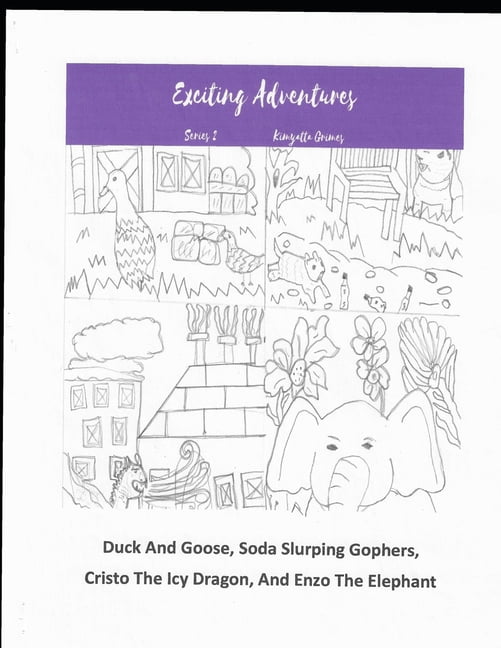 Exciting Adventures: Duck And Goose, Soda Slurping Gophers, Cristo The Icy Dragon, And Enzo The Elephant (Paperback)