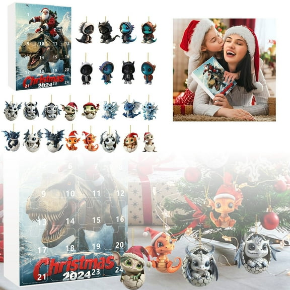 Exciting Countdown Sets for the Holiday Season - The Cute Dinosaur Advent Calendar 2024 - Christmas for Kids and Family