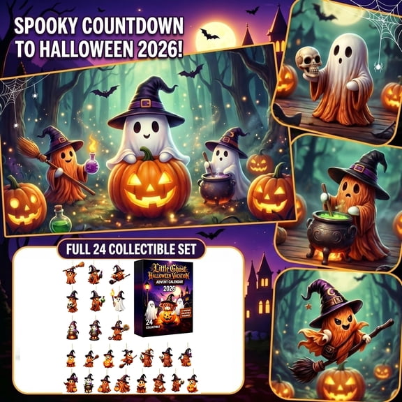 Exciting Halloween Advent Calendar 2026, Daily Countdown Mystery Box Set For Summerween Theme Party, Spooky Acrylic Holiday Display Surprises For Desk Office Mantel, 1 Pack