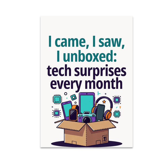 Exciting Tech Decor - Gadget Enthusiast - 13x19 Poster Print