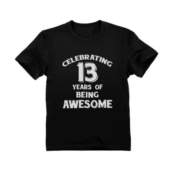 Exciting Tstars Unisex 13th Birthday T-Shirt - Memorable Gift for Teens - Youth Graphic Tee for Birthday Celebrations - Stylish Thirteen-Year-Old Birthday Apparel - Trendy Teenage Party Outfit
