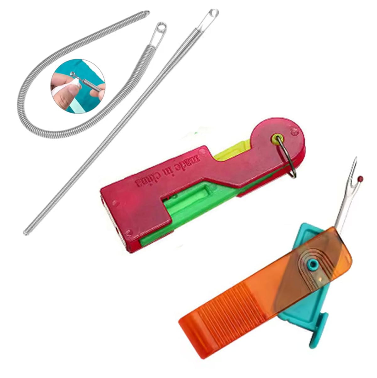 ExcitingDealz Needle Threader Thread Guide Needle Device Stainless ...