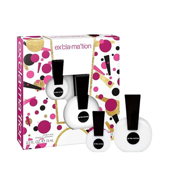 Exclamation 2 piece Gift Set for Women- 0.5 oz Cologne Spray + 1.7 oz Cologne Spray