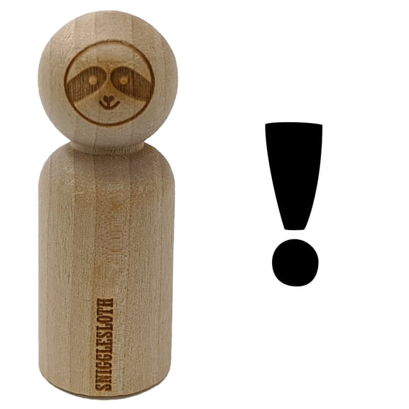 Exclamation Mark Punctuation Mini Rubber Stamp