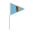 thumbnail image 1 of Exclamation Mark Rend Art Deco  Fashion Toothpick Triangle Cupcake Toppers Flag, 1 of 3