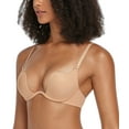 thumbnail image 1 of Exclare Convertible V Bra Women's Deep Plunge Push up Low Cut Underwire Bra(V Neck Beige,34C,36Ctag size), 1 of 7