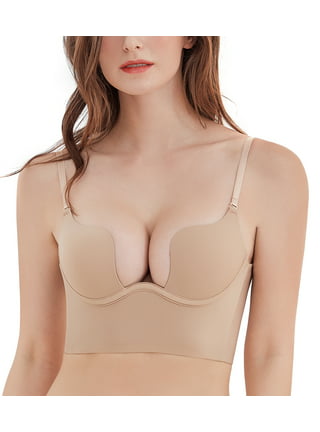 Hornamax Low Back Bras-Seamless Lightly Lined Invisible Backless