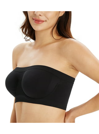 DotVol Women's Strapless Bandeau for Large Bust Unlined Seamless