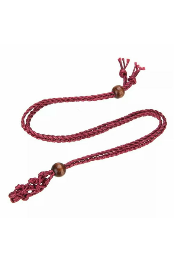 Excluding Stone -Tribal Interchangeable Macrame Pouch Gemstone Bag Necklace Rope