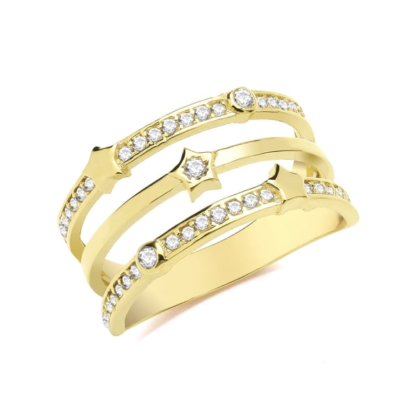 Exclusive 9k Gold Women Ring with Cubic Zirconia/CZ