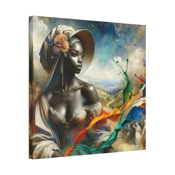 Exclusive Black Woman Artwork Canvas Print