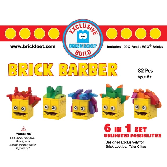 Brick Loot Build Brick Barber 100 Percent LEGO Bricks
