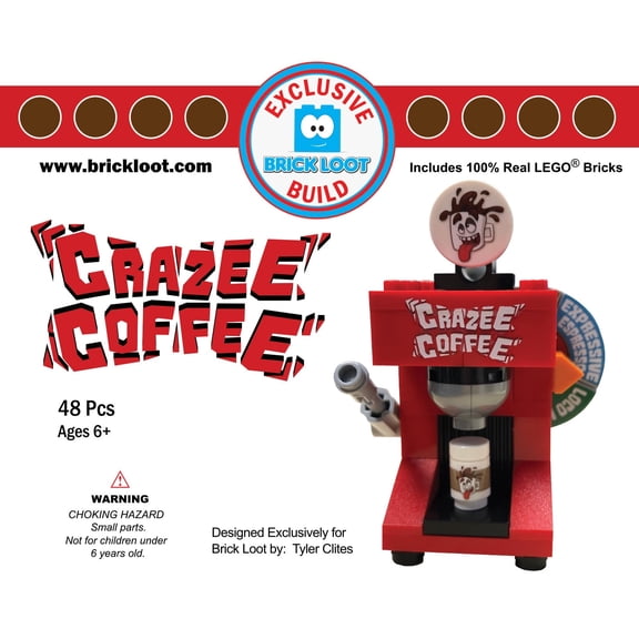 Brick Loot Build Crazee Coffee 100% LEGO Bricks