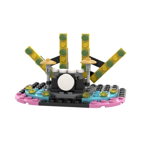 Brick Loot Build Music Stage Interlocking Block Building Set