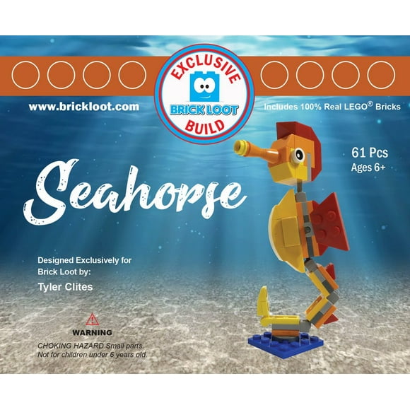 Exclusive Brick Loot Build Seahorse – 100% LEGO Bricks