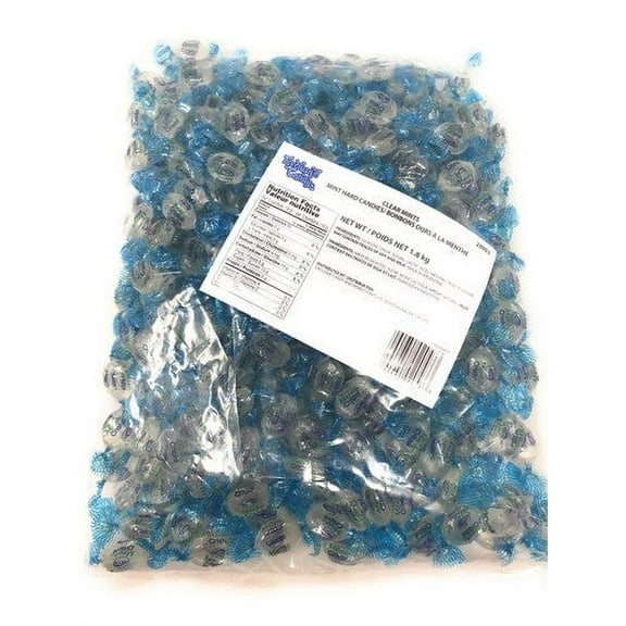 Exclusive Candy Clear Mints, Hard Candies,1.8kg/4lb., Bag, {Imported from Canada}