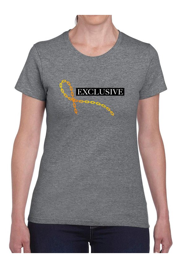 Exclusive Chain Pattern T-Shirt Women -Image by Shutterstock, Female Medium