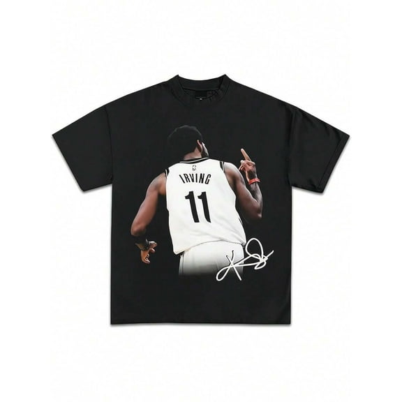 Exclusive Designed Basketball Graphic T-Shirts Premium Grade Heavyweight Tees Rap Basketball Pure Single-Sided Printed Round Neck Short Sleeved T-Shirt