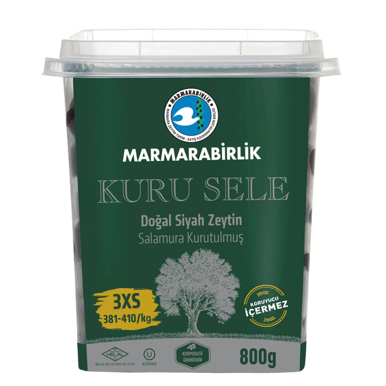 Exclusive Dried Natural Olives, Turkish Black Olives, Naturally Dehydrated Black Olives 800