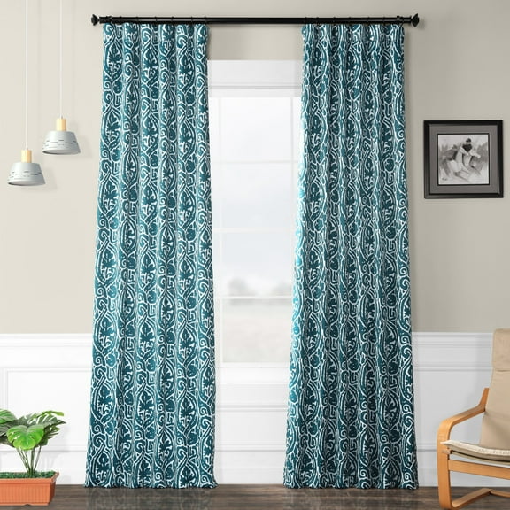 Exclusive Fabrics  Abstract Blackout Curtain Panel Pair