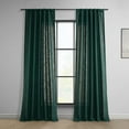thumbnail image 1 of Exclusive Fabrics  Classic Faux Linen Curtain (1 Panel) 50 X 96 - Deep Green, 1 of 5
