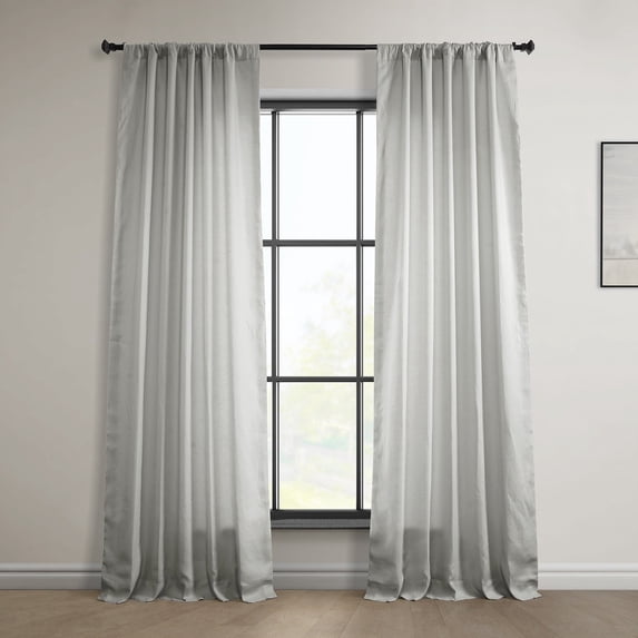 Exclusive Fabrics Euro Linen Curtain (1 Panel) 50 X 108 - Light Greige