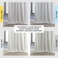 thumbnail image 1 of Exclusive Fabrics  Performance Linen Hotel Blackout Curtain (1 Panel) 50 X 108 - Off White, 1 of 5