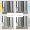 thumbnail image 1 of Exclusive Fabrics  Performance Linen Hotel Blackout Curtain (1 Panel) 50 X 84 - Dark Greige, 1 of 5
