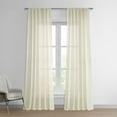 thumbnail image 1 of Exclusive Fabrics  Signature French Linen Sheer Curtain (1 Panel) 50 X 96 - Birch, 1 of 5