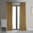 thumbnail image 1 of Exclusive Fabrics  Signature Pleated Blackout Velvet Curtain (1 Panel) Hunter Green 25 X 120 120 Inches, 1 of 5