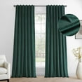 thumbnail image 1 of Exclusive Fabrics  Simply Velvet Room Darkening Curtains 2 Panels Set - Velvet Window Curtains for Living Room & Bedroom 50 X 108 - Deep Green, 1 of 5