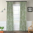 thumbnail image 1 of Exclusive Fabrics  Tea Time Room Darkening Curtain (2 Panels) Tea Time Green 50 X 108 108 Inches, 1 of 5
