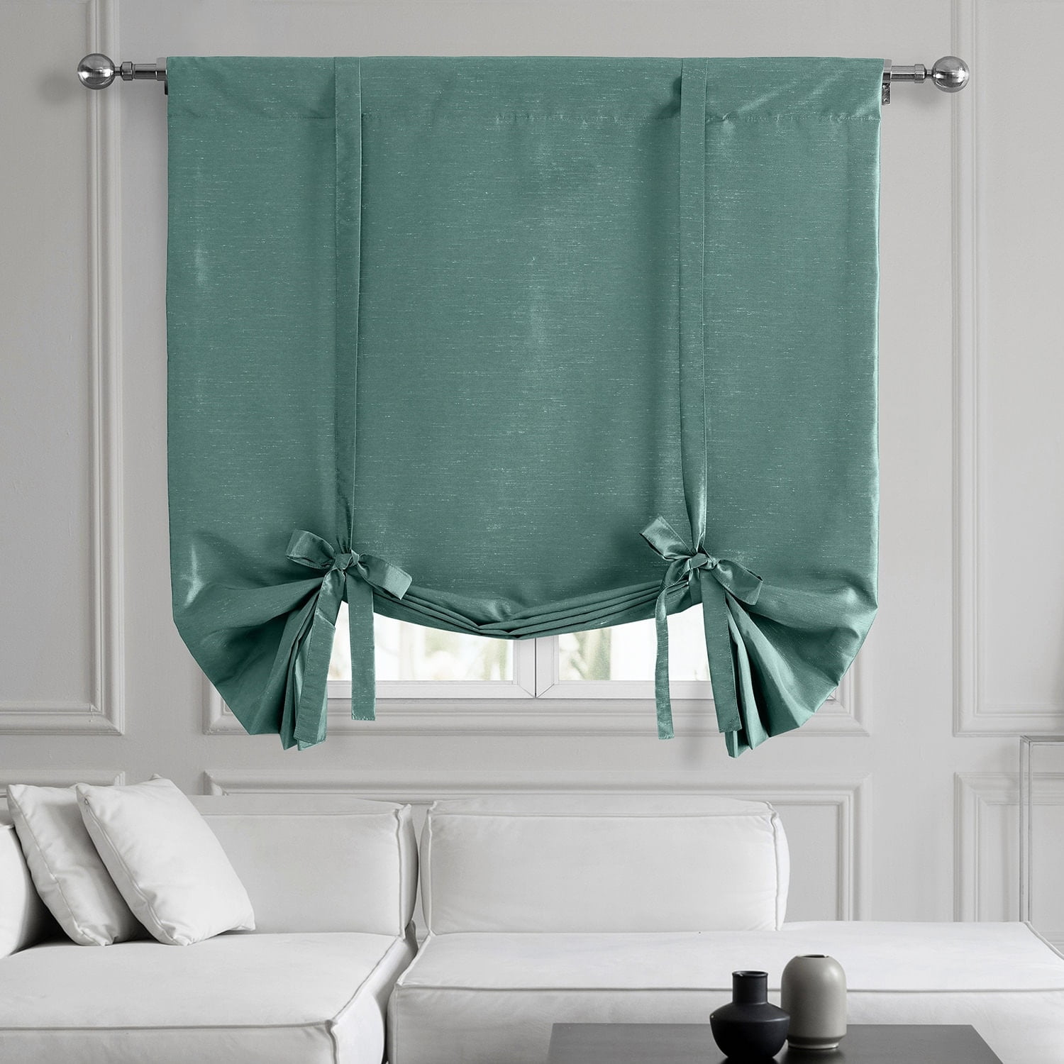 Oggi Curtain Verona Reverse Embroidery Window Panel Pair And Tiebacks