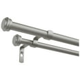 thumbnail image 1 of Exclusive Home 0.62" Silver Cap Adjustable Double Curtain Rod Set, 36"-72", 1 of 8